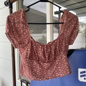 pink floral top